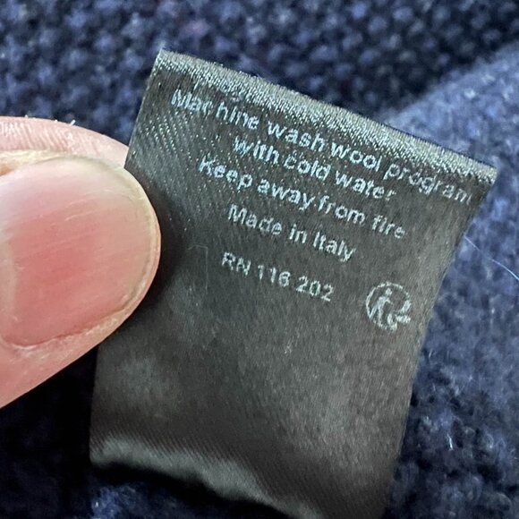 Zadig & Voltaire Navy Mystic AZ Cardigan with Red Stripe XS/S Oversized - Picture 8 of 11